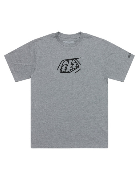 T-shirt Troy Lee Designs Badge - Gris chiné