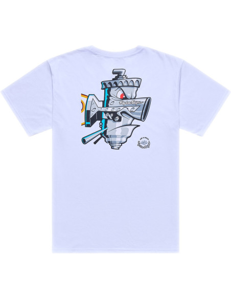 T-shirt Troy Lee Designs Carb Club - Blanc