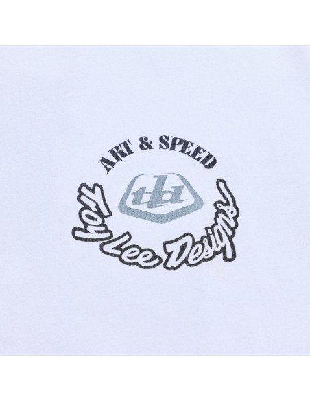 T-shirt Troy Lee Designs Carb Club - Blanc