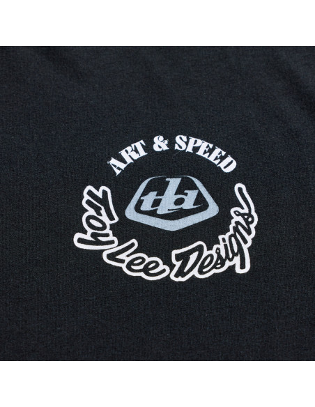 T-shirt Troy Lee Designs Carb Club - Noir