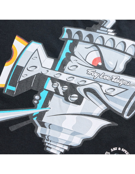 T-shirt Troy Lee Designs Carb Club - Noir