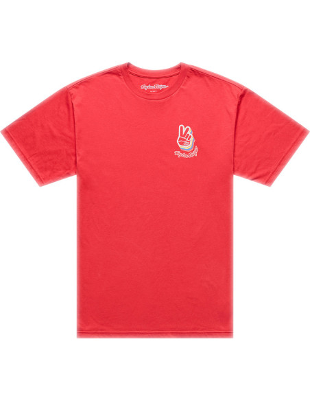 T-shirt Troy Lee Designs Deuces - Rouge