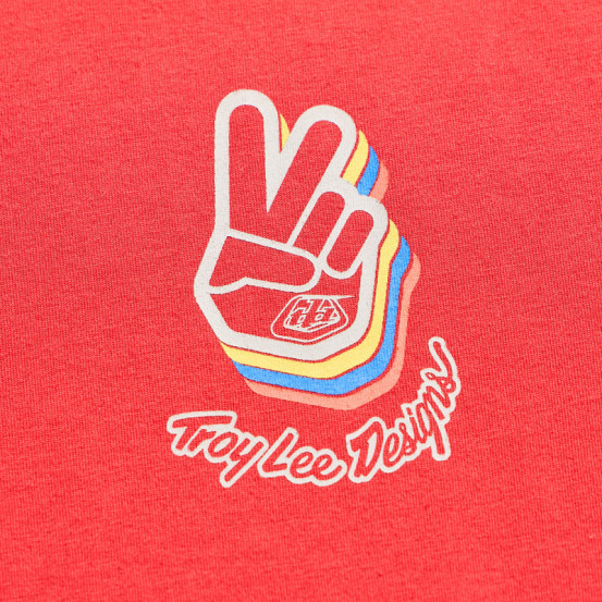 T-shirt Troy Lee Designs Deuces - Rouge