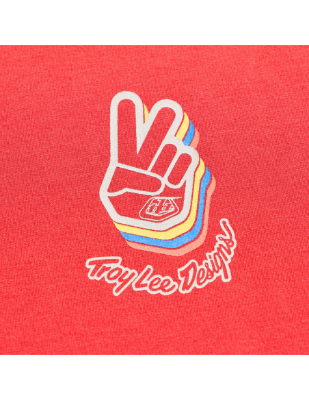 T-shirt Troy Lee Designs Deuces - Rouge