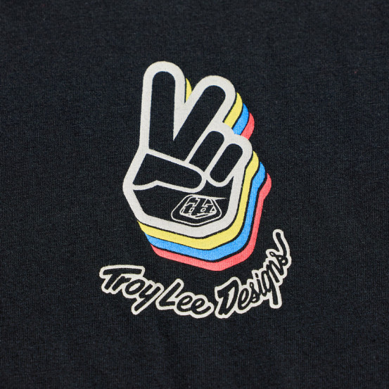 T-shirt Troy Lee Designs Deuces - Noir