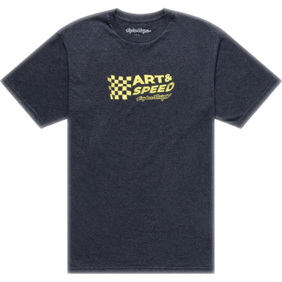 T-shirt Troy Lee Designs Finish Line - Noir chiné