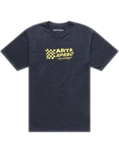T-shirt Troy Lee Designs Finish Line - Noir chiné