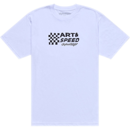 T-shirt Troy Lee Designs Finish Line - Blanc
