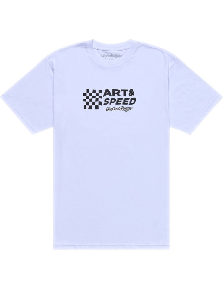 T-shirt Troy Lee Designs Finish Line - Blanc