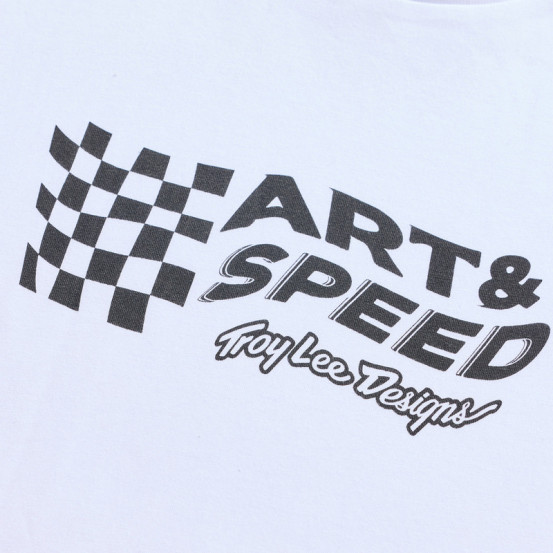 T-shirt Troy Lee Designs Finish Line - Blanc
