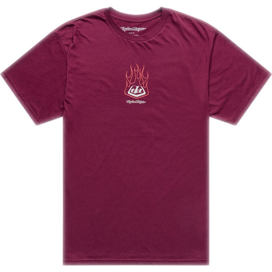 T-shirt Troy Lee Designs Flame 2 - Bordeaux