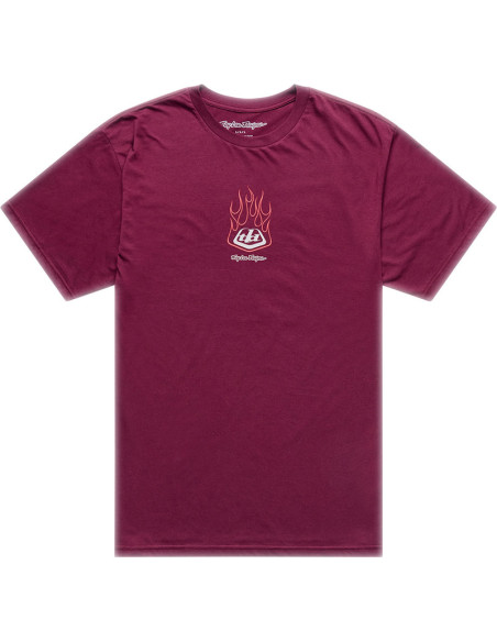 T-shirt Troy Lee Designs Flame 2 - Bordeaux
