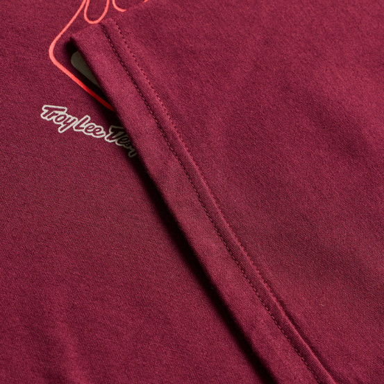 T-shirt Troy Lee Designs Flame 2 - Bordeaux