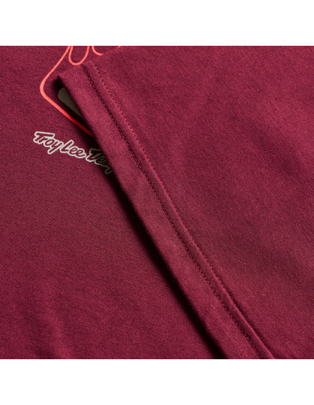 T-shirt Troy Lee Designs Flame 2 - Bordeaux