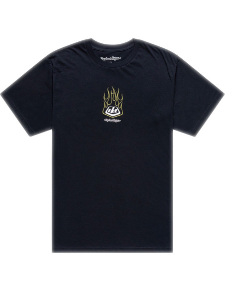 T-shirt Troy Lee Designs Flame 2 - Noir