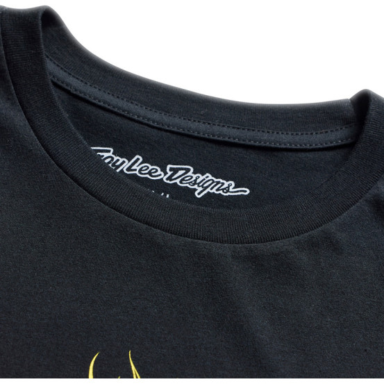 T-shirt Troy Lee Designs Flame 2 - Noir