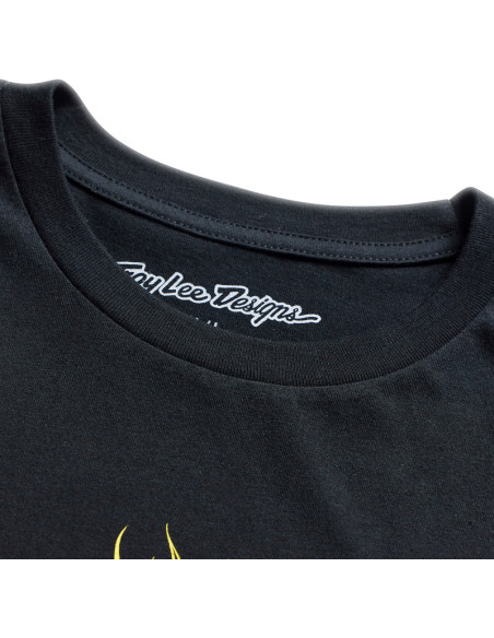 T-shirt Troy Lee Designs Flame 2 - Noir