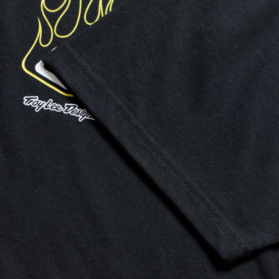 T-shirt Troy Lee Designs Flame 2 - Noir