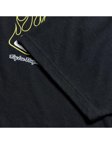 T-shirt Troy Lee Designs Flame 2 - Noir