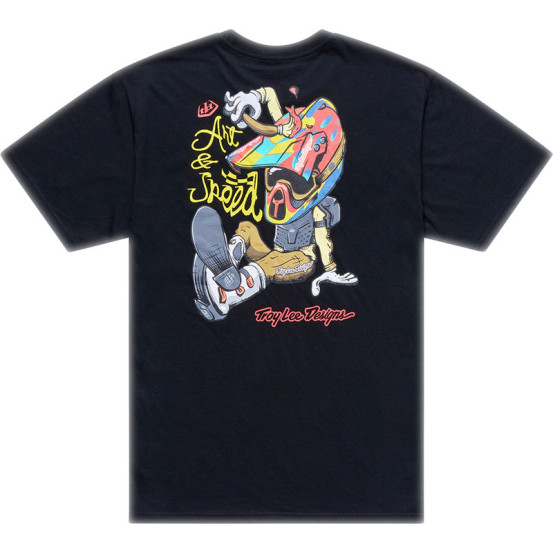 T-shirt Troy Lee Designs Heritage - Noir