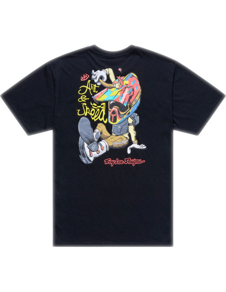 T-shirt Troy Lee Designs Heritage - Noir
