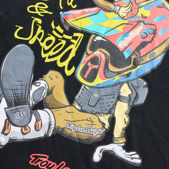 T-shirt Troy Lee Designs Heritage - Noir