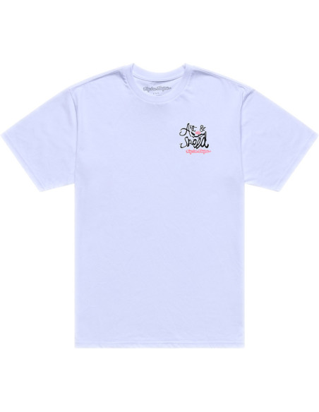 T-shirt Troy Lee Designs Heritage - Blanc