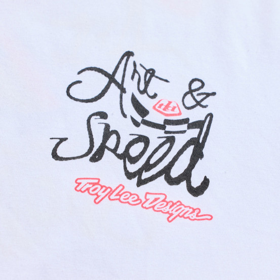T-shirt Troy Lee Designs Heritage - Blanc