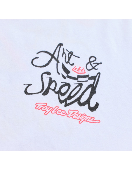 T-shirt Troy Lee Designs Heritage - Blanc