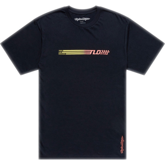 T-shirt Troy Lee Designs Stripes - Noir