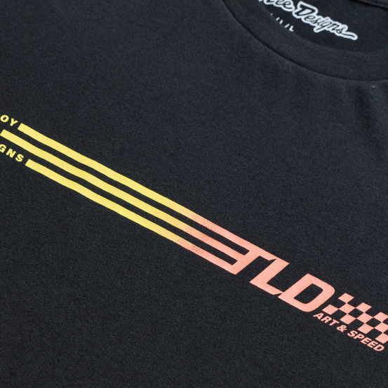 T-shirt Troy Lee Designs Stripes - Noir