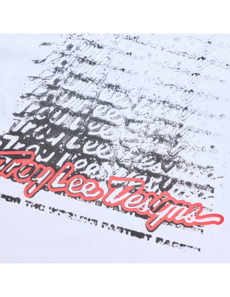 T-shirt Troy Lee Designs Repeat - Blanc