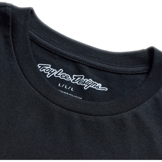 T-shirt Troy Lee Designs Feather - Noir