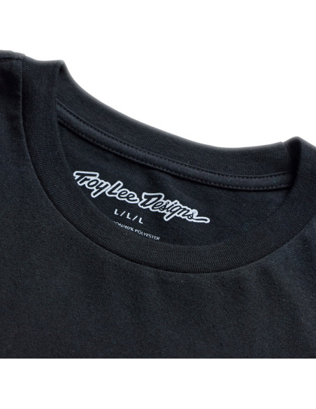 T-shirt Troy Lee Designs Feather - Noir