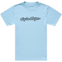 T-shirt enfant Troy Lee Designs Signature - Bleu