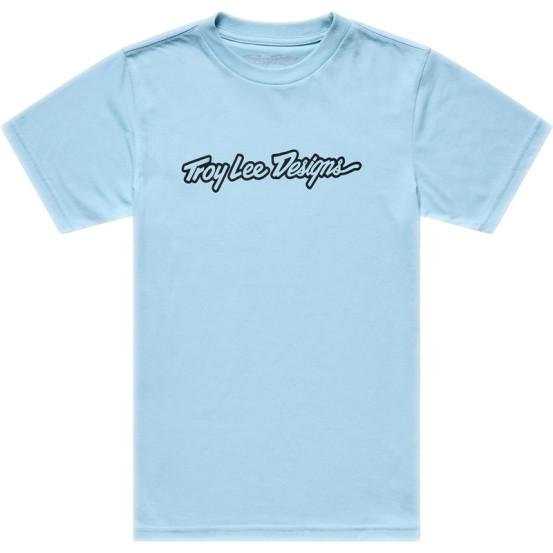 T-shirt enfant Troy Lee Designs Signature - Bleu