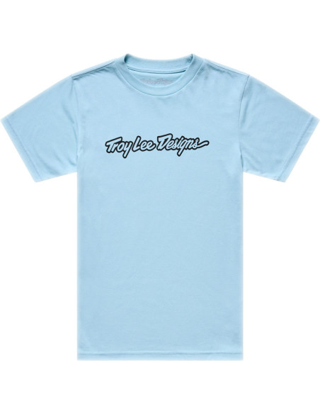 T-shirt enfant Troy Lee Designs Signature - Bleu