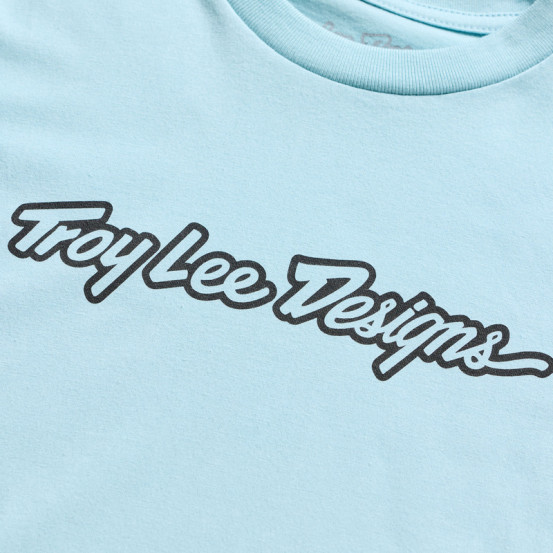 T-shirt enfant Troy Lee Designs Signature - Bleu