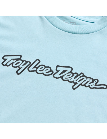 T-shirt enfant Troy Lee Designs Signature - Bleu