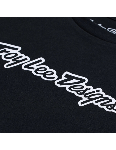 T-shirt enfant Troy Lee Designs Signature - Noir