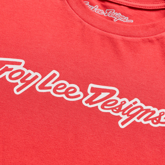 T-shirt enfant Troy Lee Designs Signature - Rouge