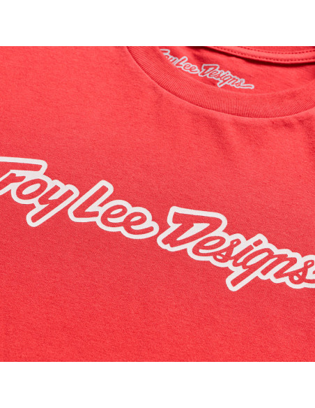 T-shirt enfant Troy Lee Designs Signature - Rouge