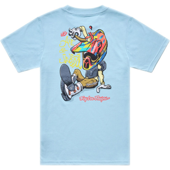 T-shirt enfant Troy Lee Designs Heritage - Bleu