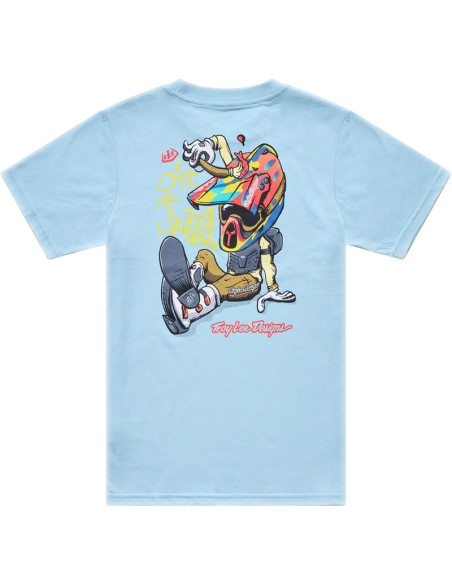 T-shirt enfant Troy Lee Designs Heritage - Bleu