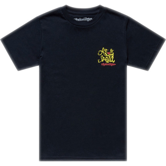 T-shirt enfant Troy Lee Designs Heritage - Noir