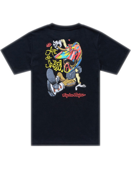 T-shirt enfant Troy Lee Designs Heritage - Noir