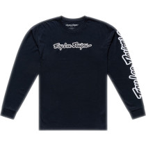 T-shirt manches longues Troy Lee Designs Signature - Noir