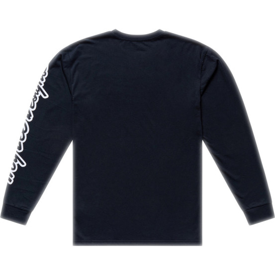T-shirt manches longues Troy Lee Designs Signature - Noir