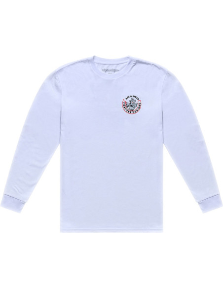 T-shirt manches longues Troy Lee Designs Carb Club - Blanc