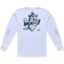 T-shirt manches longues Troy Lee Designs Carb Club - Blanc 2